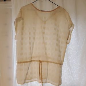 ACE & JIG Cream V-back top